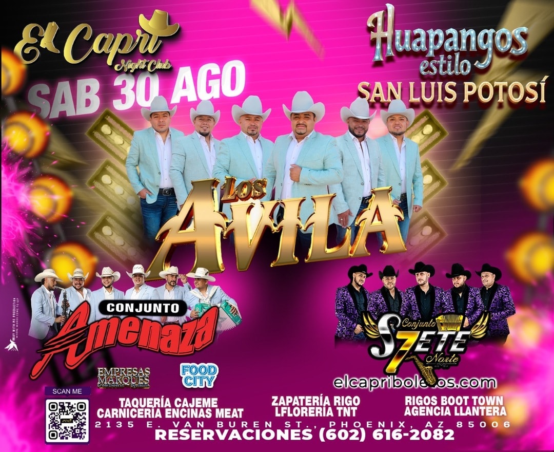 Los Avila-Conjunto Amenaza-Conjunto S7ete Norte-Huapangos Estilo San Luis Potosi