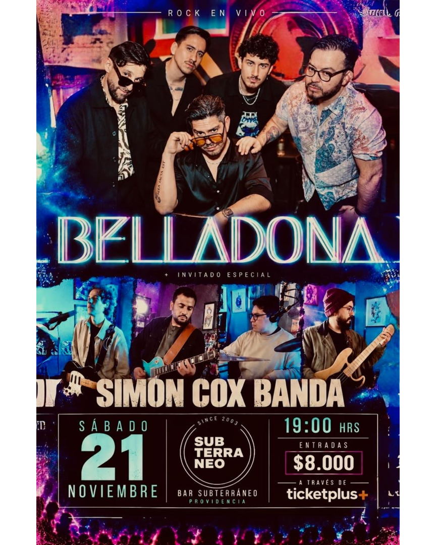 BELLADONA ★ SÁBADO 21 NOVIEMBRE★ Club Subterráneo