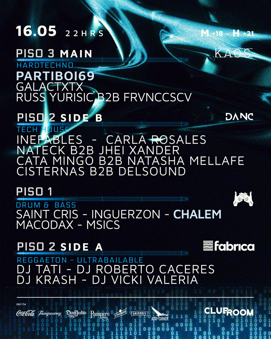 Clubroom Presenta @ Sábado 16 Mayo