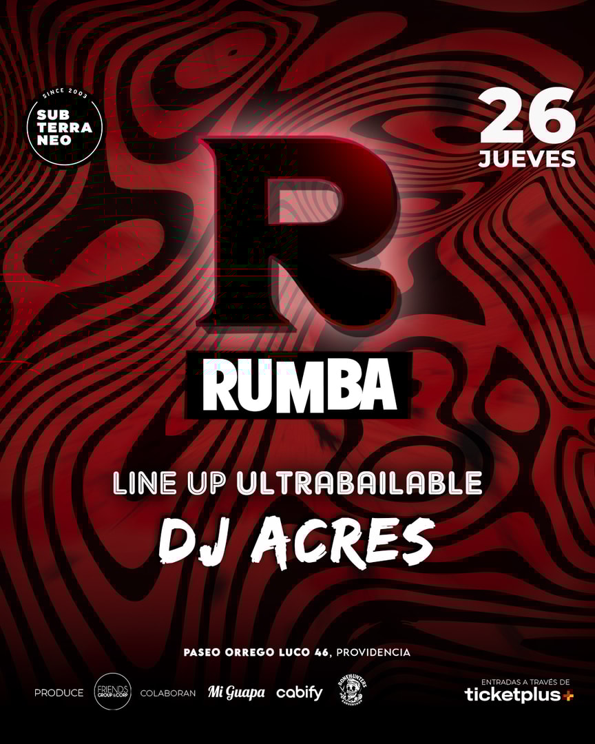RUMBA Full Ultrabailable ★ JUEVES 26 FEBRERO ★ Club Subterráneo (+21M & +23H)