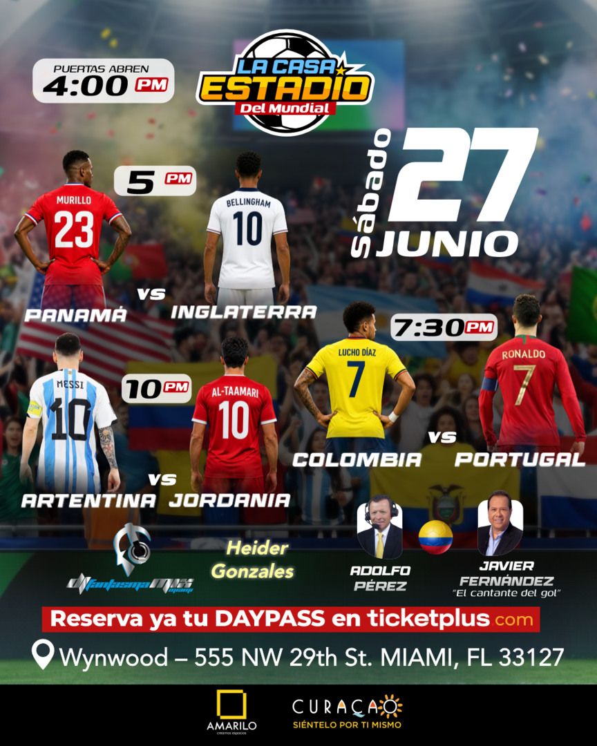 LA CASA ESTADIO DEL MUNDIAL - Panamá vs Inglaterra & Colombia vs Portugal & Argentina vs Jordania