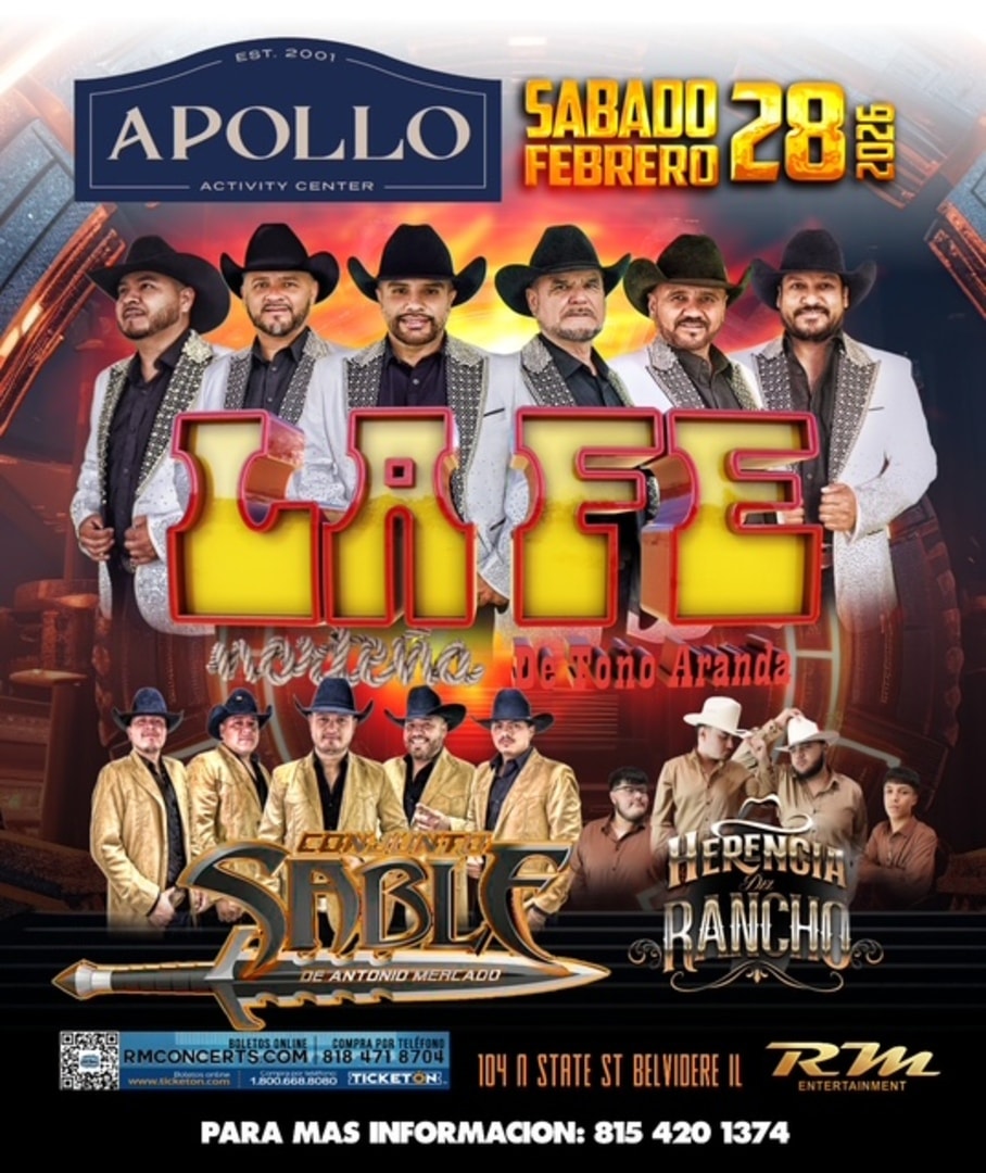 La Fe Nortena de Tono Aranda-Conjunto Sable-Herencia de Rancho-Apollo Activity Center