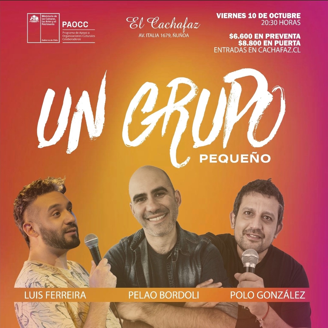 Show Stand Up Viernes 10 de Octubre 20:30 hrs