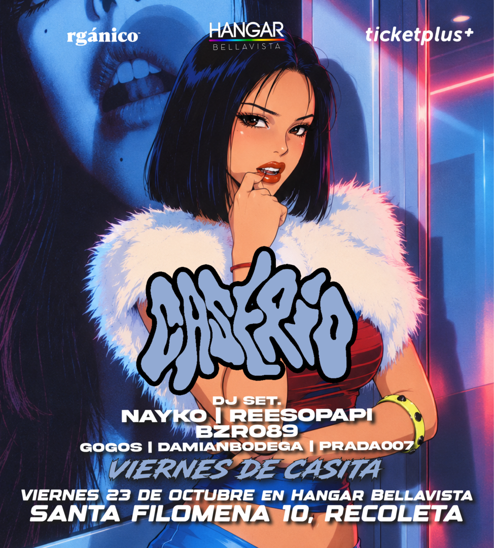 Viernes de Casita 🏡 en Caserío Fiesta éste Viernes 23 de Octubre en Hangar Bellavista