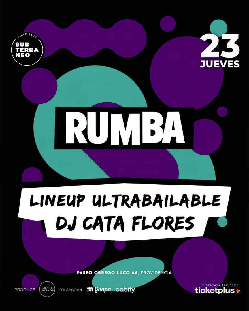 RUMBA Full Ultrabailable ★ JUEVES 23 ABRIL ★ Club Subterráneo (+21M & +23H)