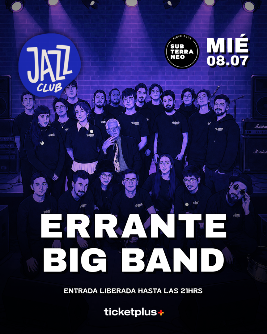 JAZZ CLUB 🎵 MIÉRCOLES 08 JULIO ★ Club Subterráneo