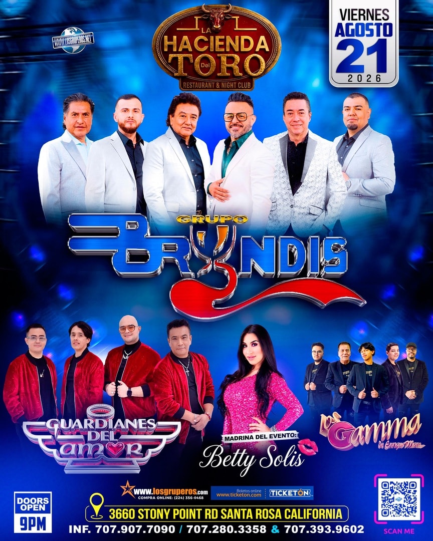 Grupo Bryndis-Guardianes del Amor-Betty Solis-Los Gamma de Enrique Mora-La Hacienda del Toro
