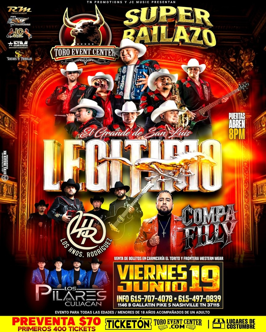 Nashville presenta El Grande de San Luis con LEGITIMO