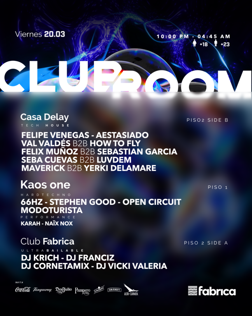 Clubroom Presenta @ Viernes 20 Marzo