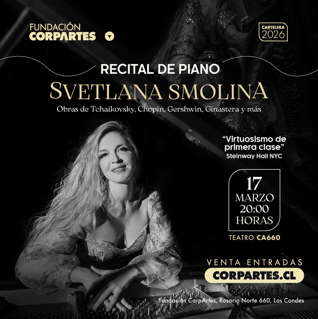 RECITAL PIANO SVETLANA SMOLINA | Teatro CA660 Santiago