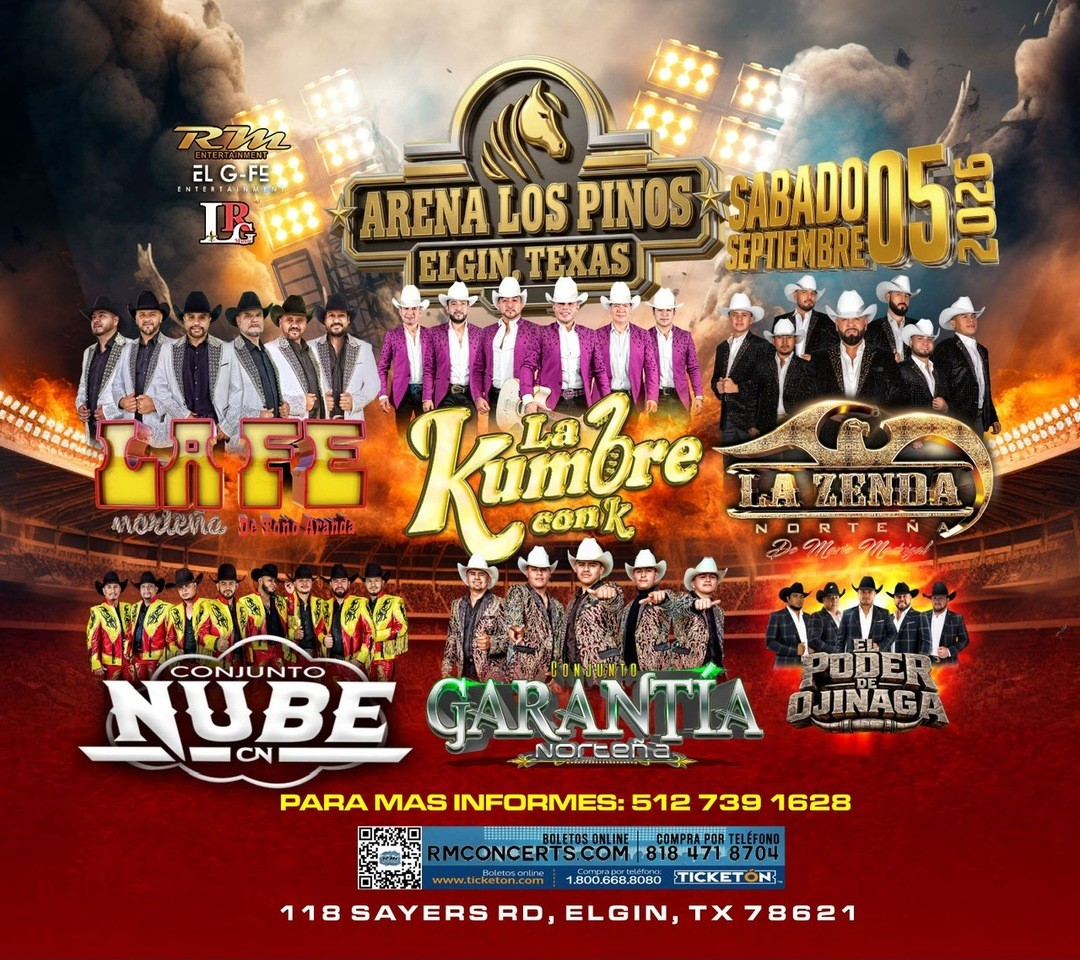 La Fe Norteña de Toño Aranda-La Kumbre Con K-Conjunto Nube-Conjunto Garantia-El Poder de Ojinaga-Arena Los Pinos