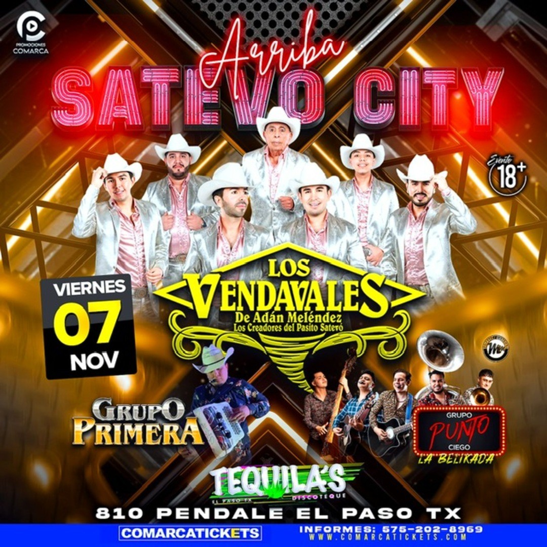 Los Vendavales de Adan Melendez-Grupo Primera-Grupo Punto Ciego-Tequilas Discoteque
