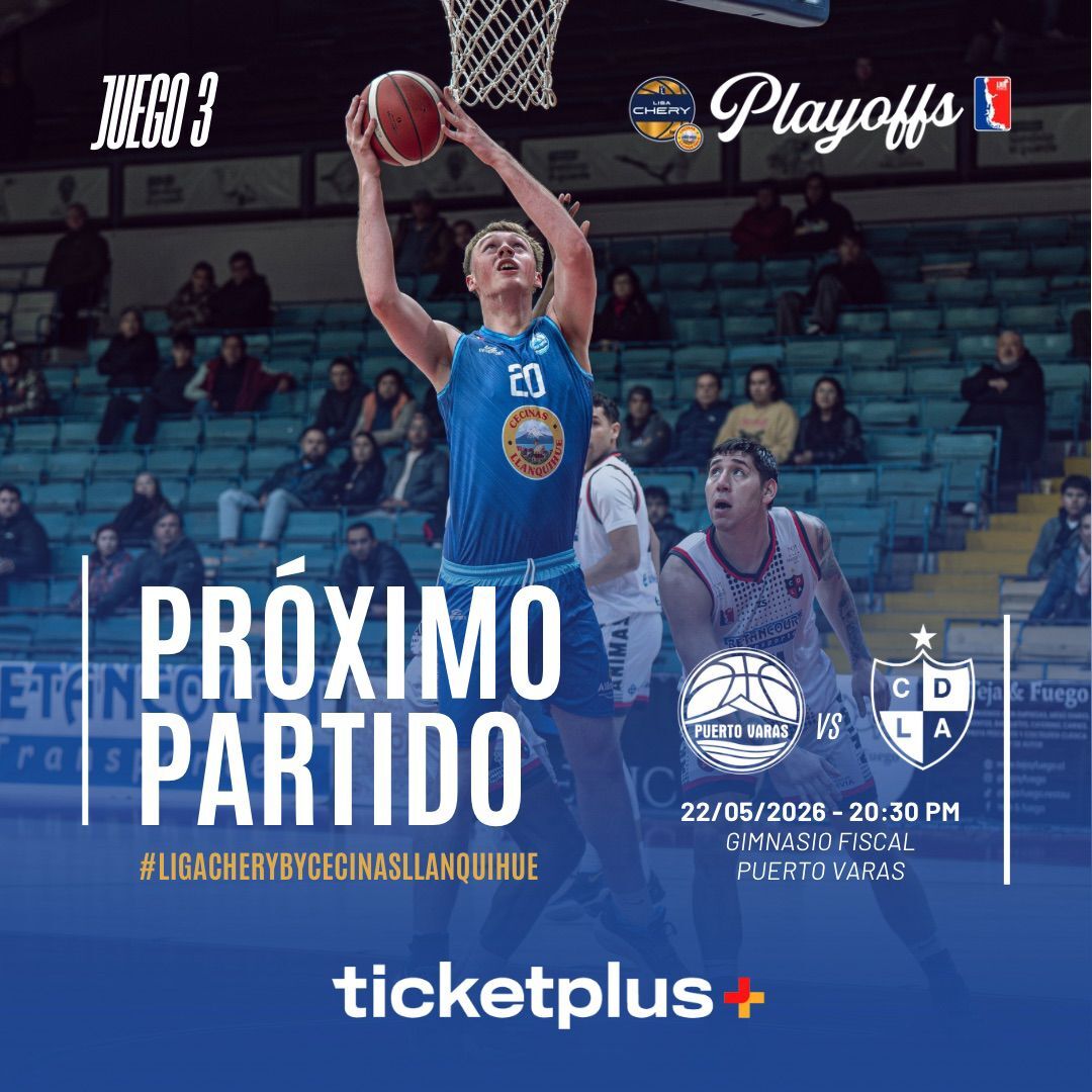 Puerto Varas vs Las Animas / LNB / Liga Chery By Cecinas Llanquihue 2026 / Play In Juego 3