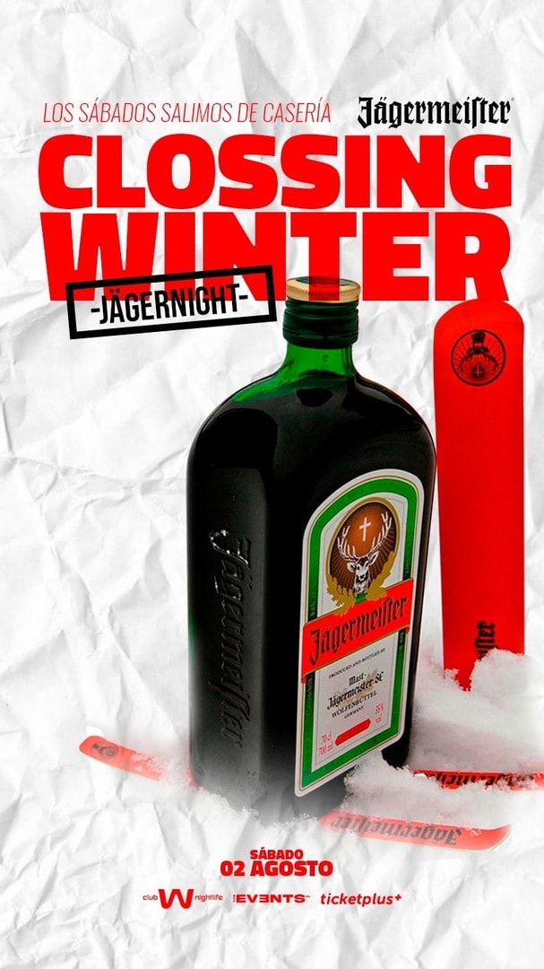 Sábado 02 Closing Winter ❄️🦌 2 Pistas de baile 🪩 Club W