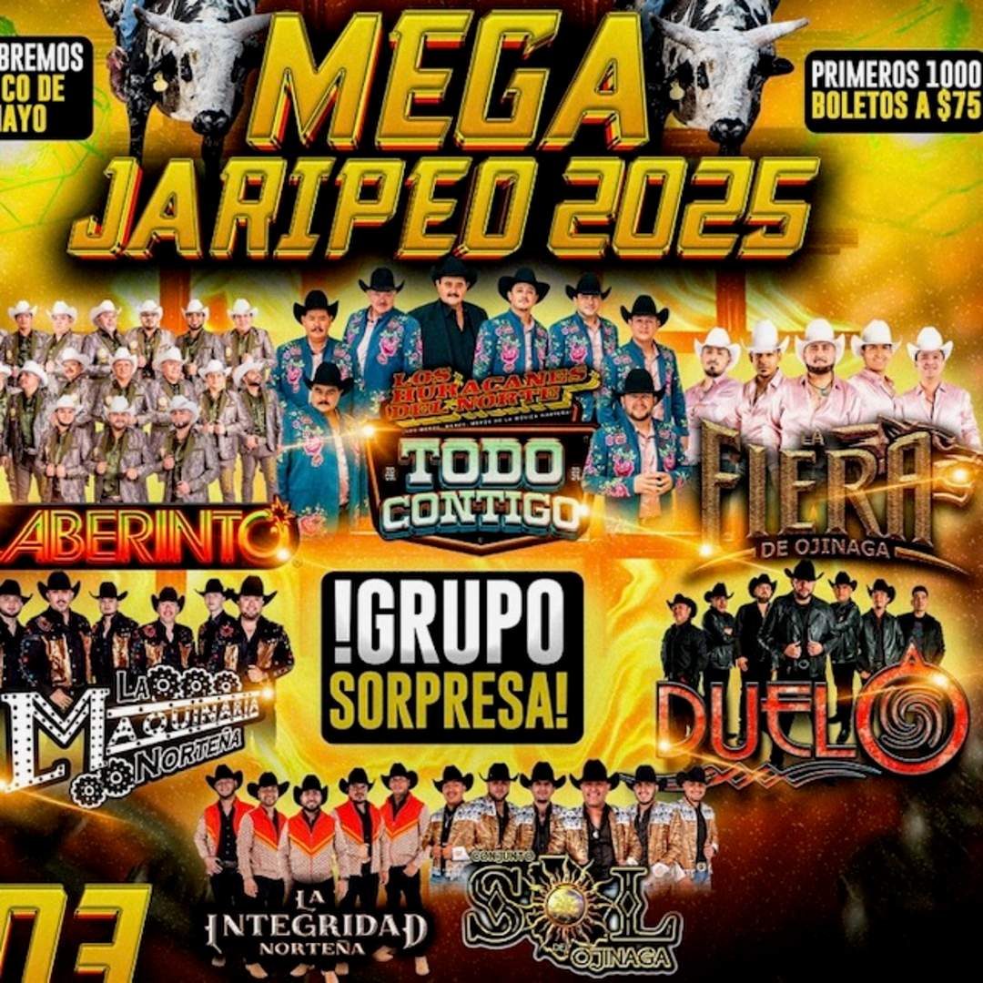 Entradas para Mega Jaripeo 2025-Laberinto-Los Huracanes Del Norte-La
