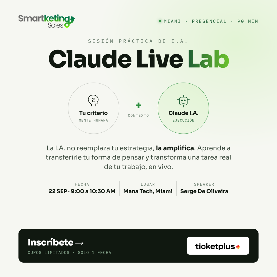 Claude Live Lab: Lo que nadie te explicó sobre darle contexto a tu IA