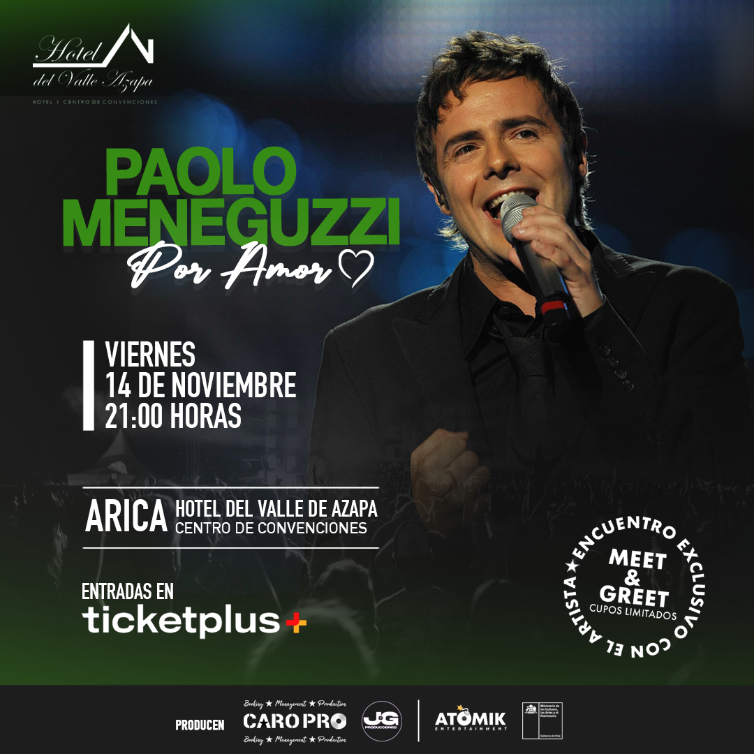 Paolo Meneguzzi en Arica