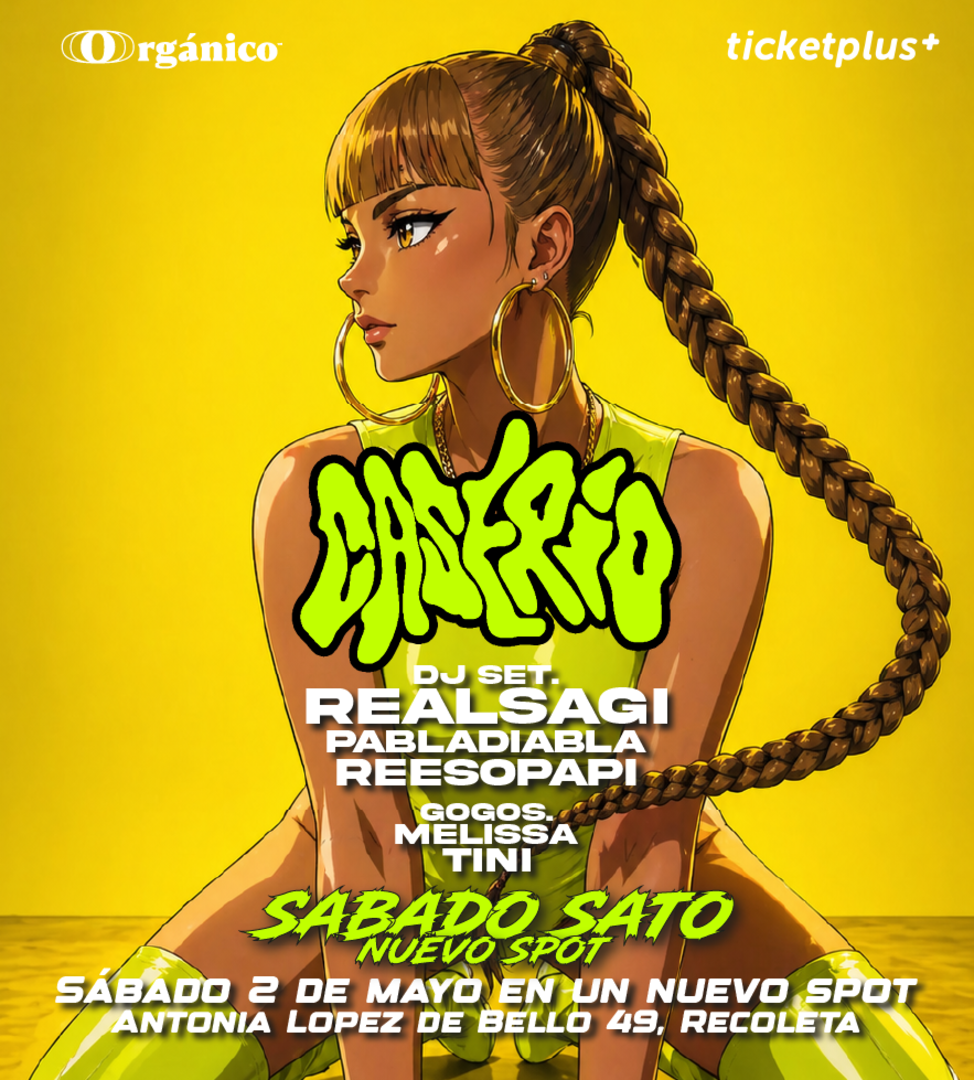 Sábado Sato 😈 en Caserío fiesta NUEVO SPOT!!! Sábado 2 de Mayo