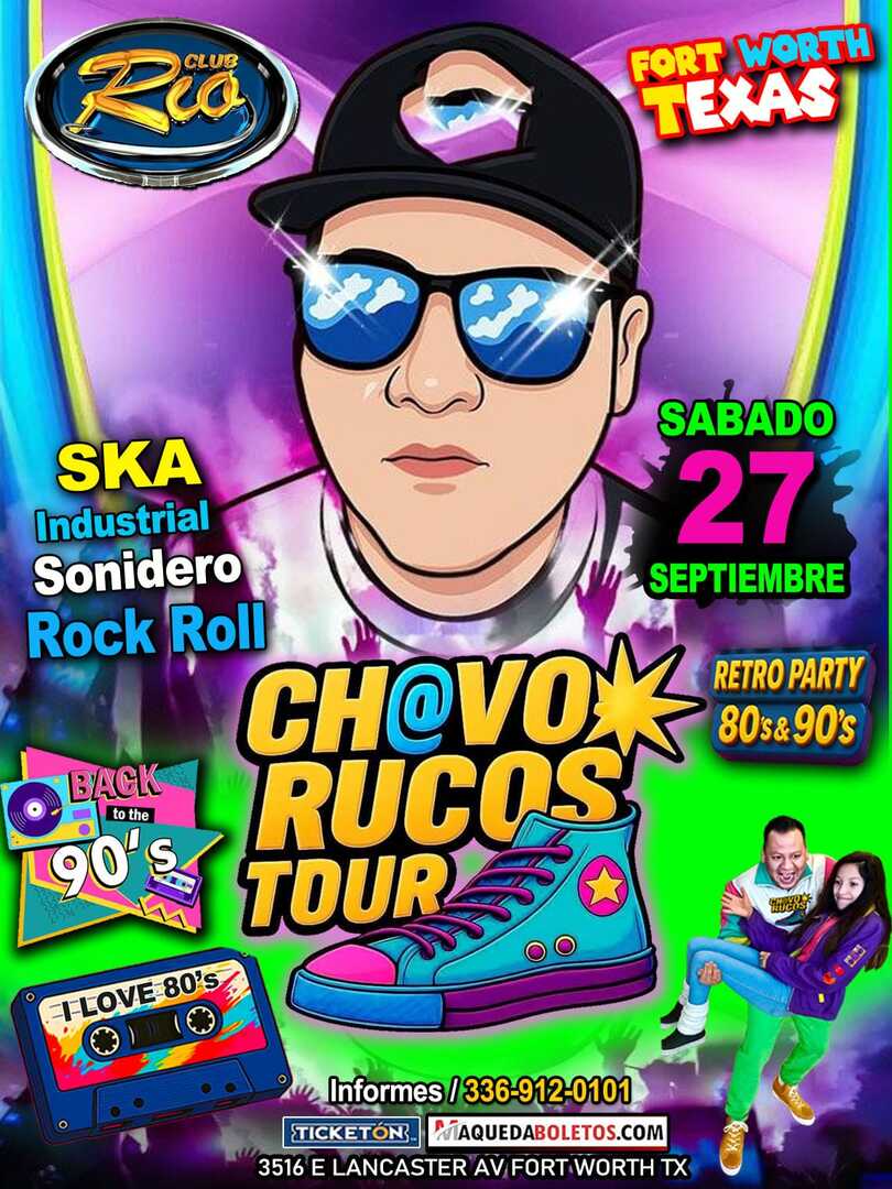 Chavos Rucos Tour-Grupo Santisima-Tributo Alejandra Guzman-Gloria Trevi-Ana Gabriel-Club Rio
