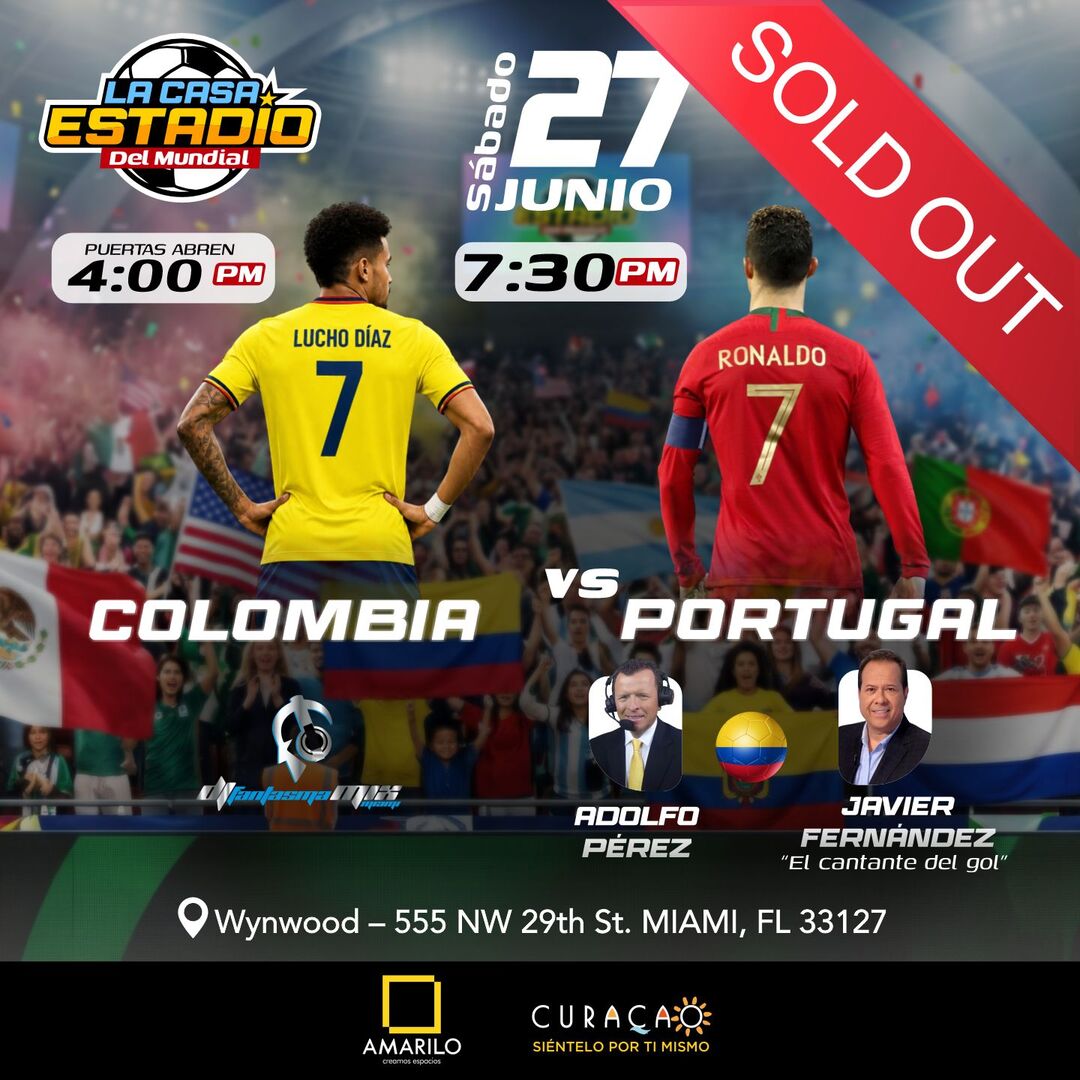 LA CASA ESTADIO DEL MUNDIAL - Colombia vs Portugal 