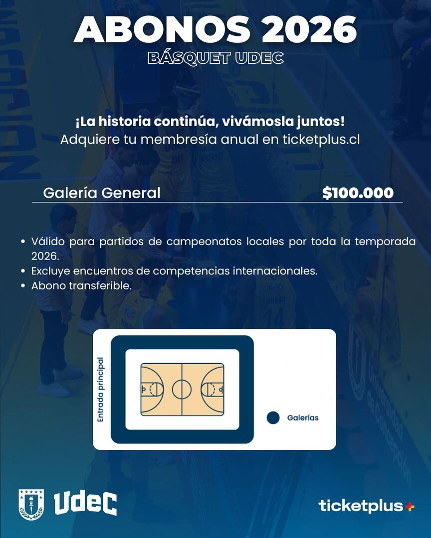 Abonados Basquet UdeC 2026 
