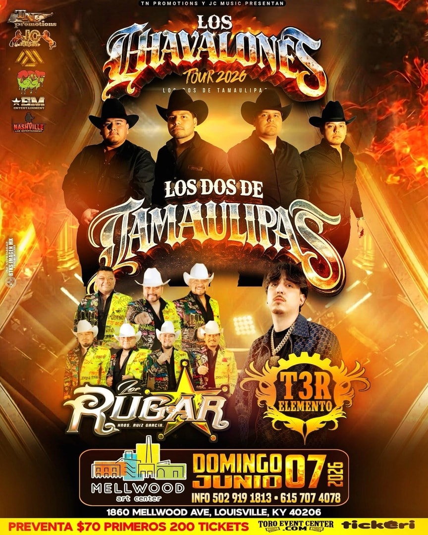 Los chavalones Tour con Los dos de Tamaulipas, Los Rugar & T3R Elemento