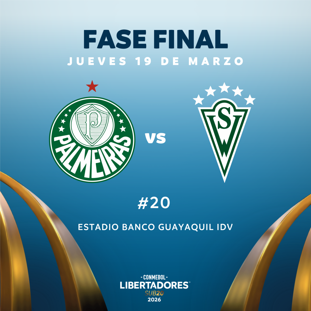 #20 Palmeiras (Bra) vs Santiago Wanderers (Chi) / CONMEBOL Libertadores sub20 2026™ / Fase Final