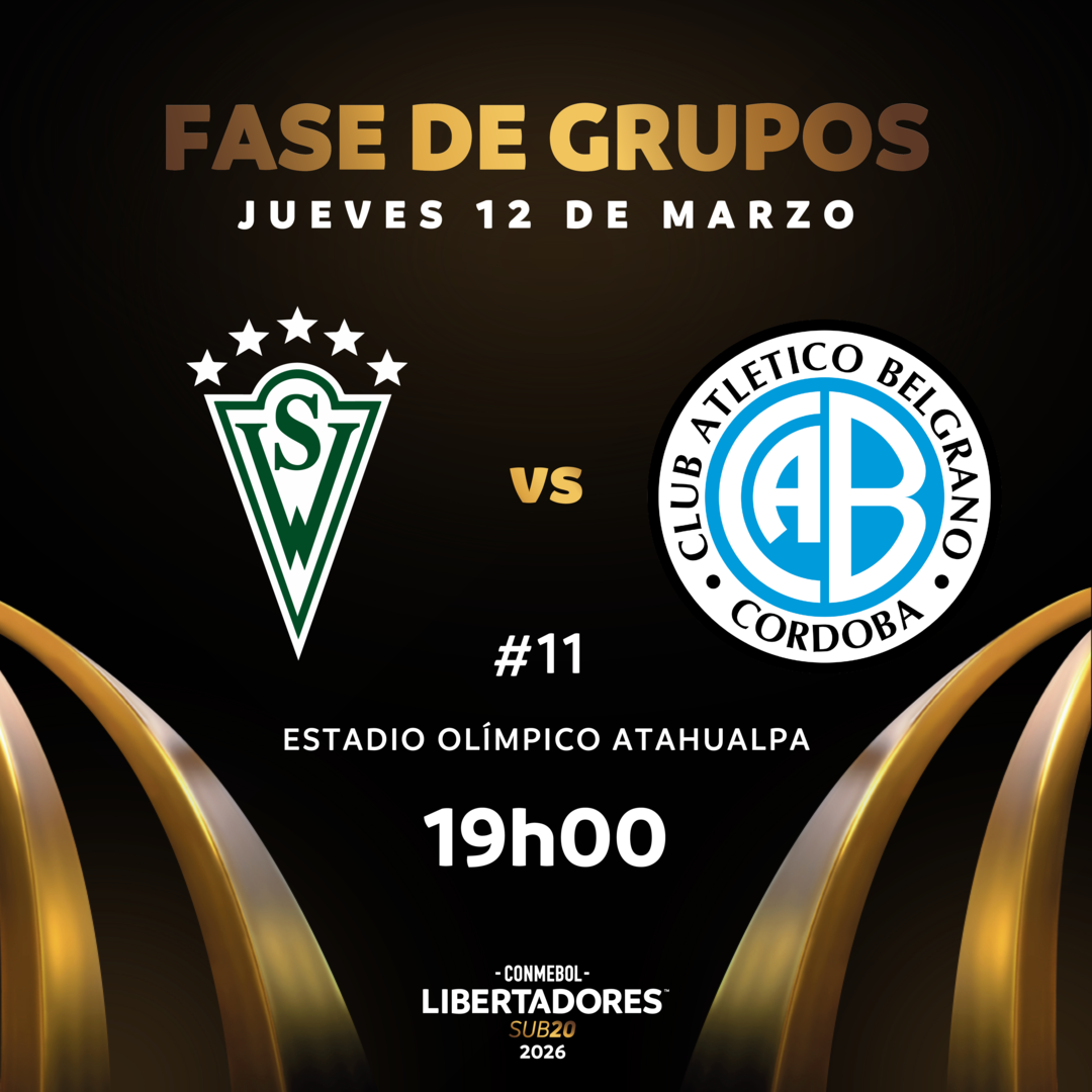 #11 Santiago Wanderers (Chi) vs Belgrano (Arg) / CONMEBOL Libertadores sub20 2026™ / Fase de Grupos