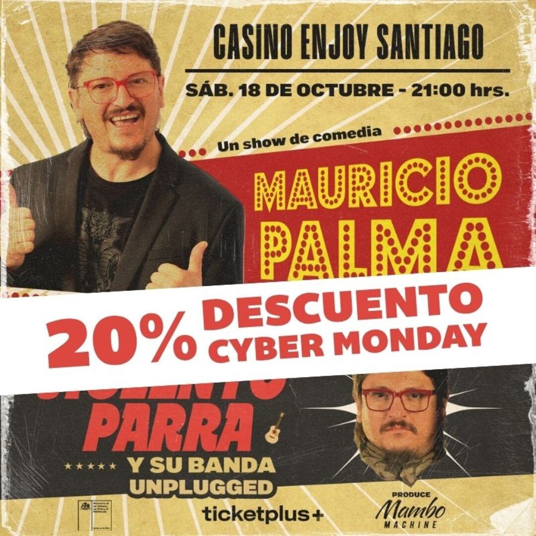 MAURICIO PALMA EN PERSONA "VIOLENTO PARRA Y SU BANDA UNPLUGGED" en Enjoy Santiago