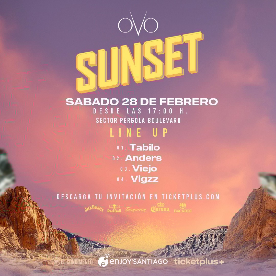SUNSET  - Sábado 28 feb