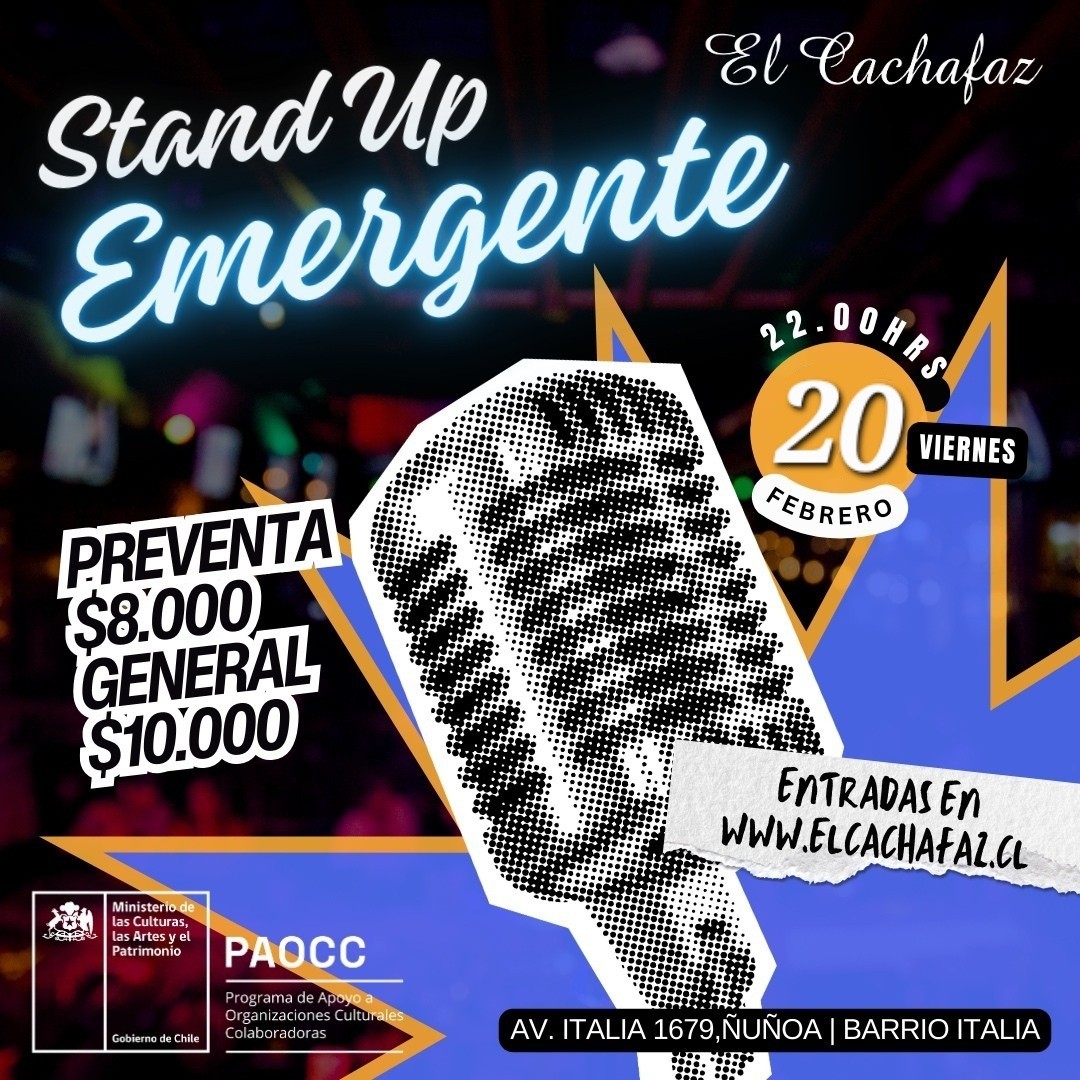Show de Stand up - Viernes 20 Febrero 22 hrs