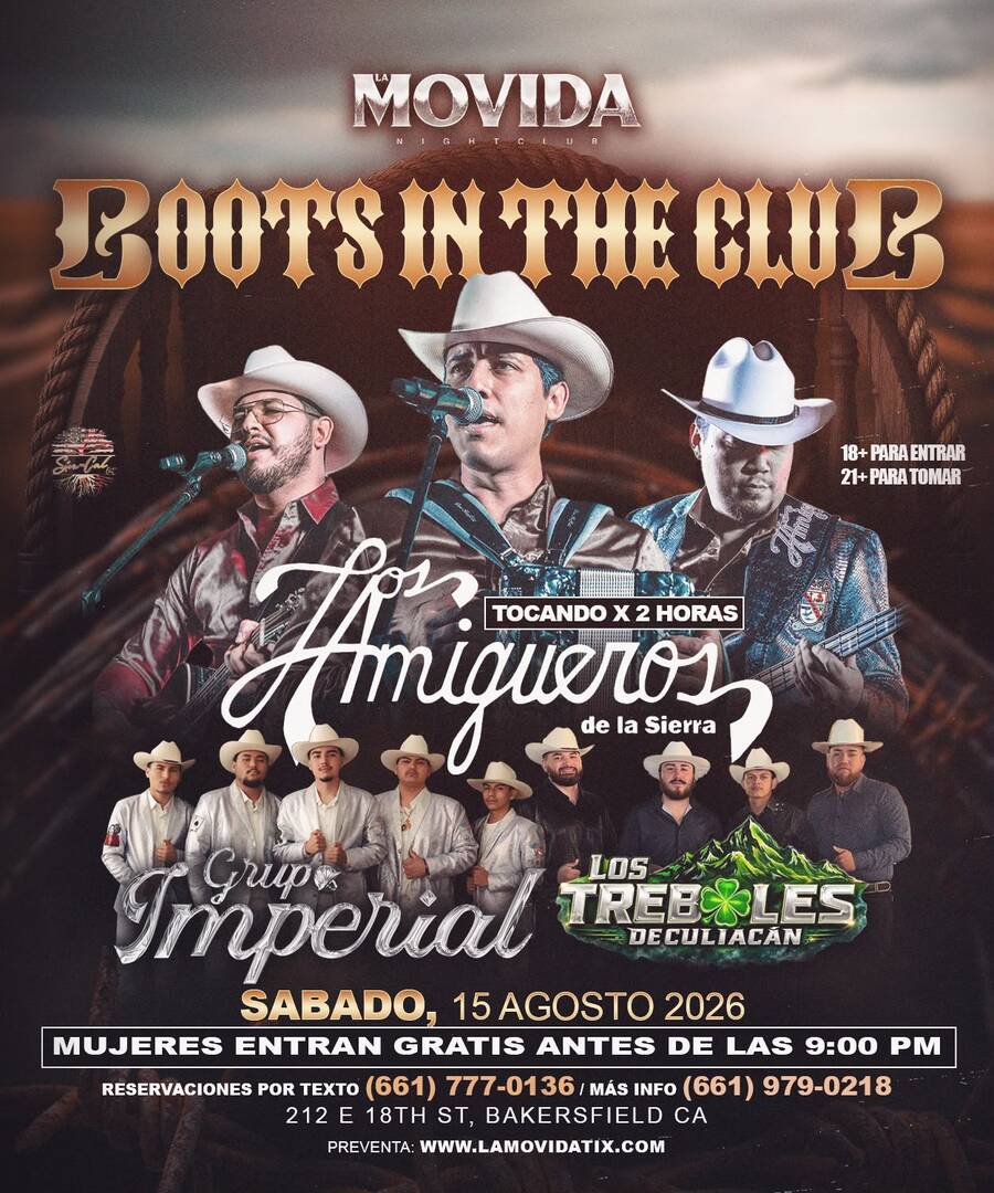 Los Amigueros de la Sierra-Grupo Imperial-Los Treboles de Culiacan-Boots in the Club