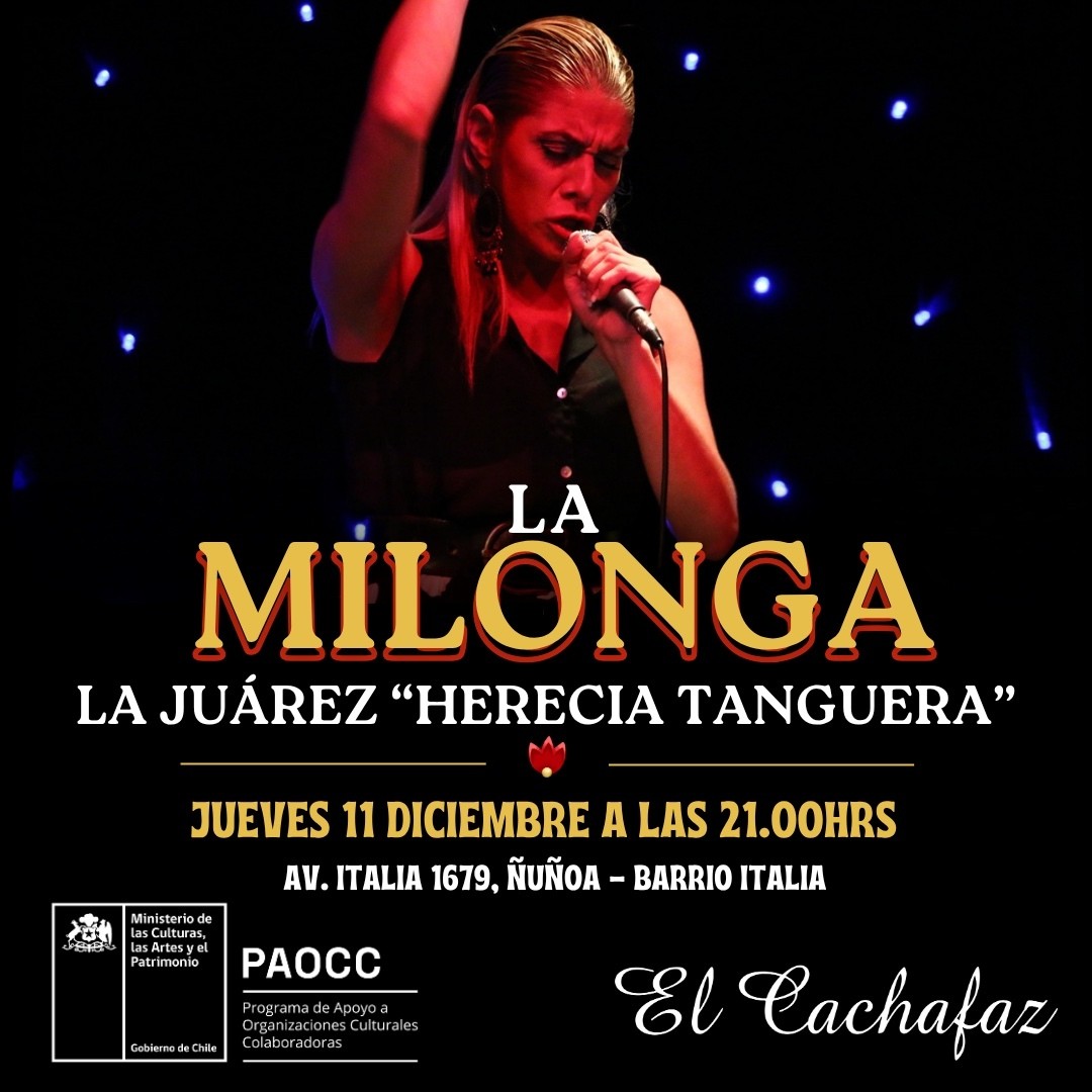 Milonga Jueves 11 Diciembre 21hrs 