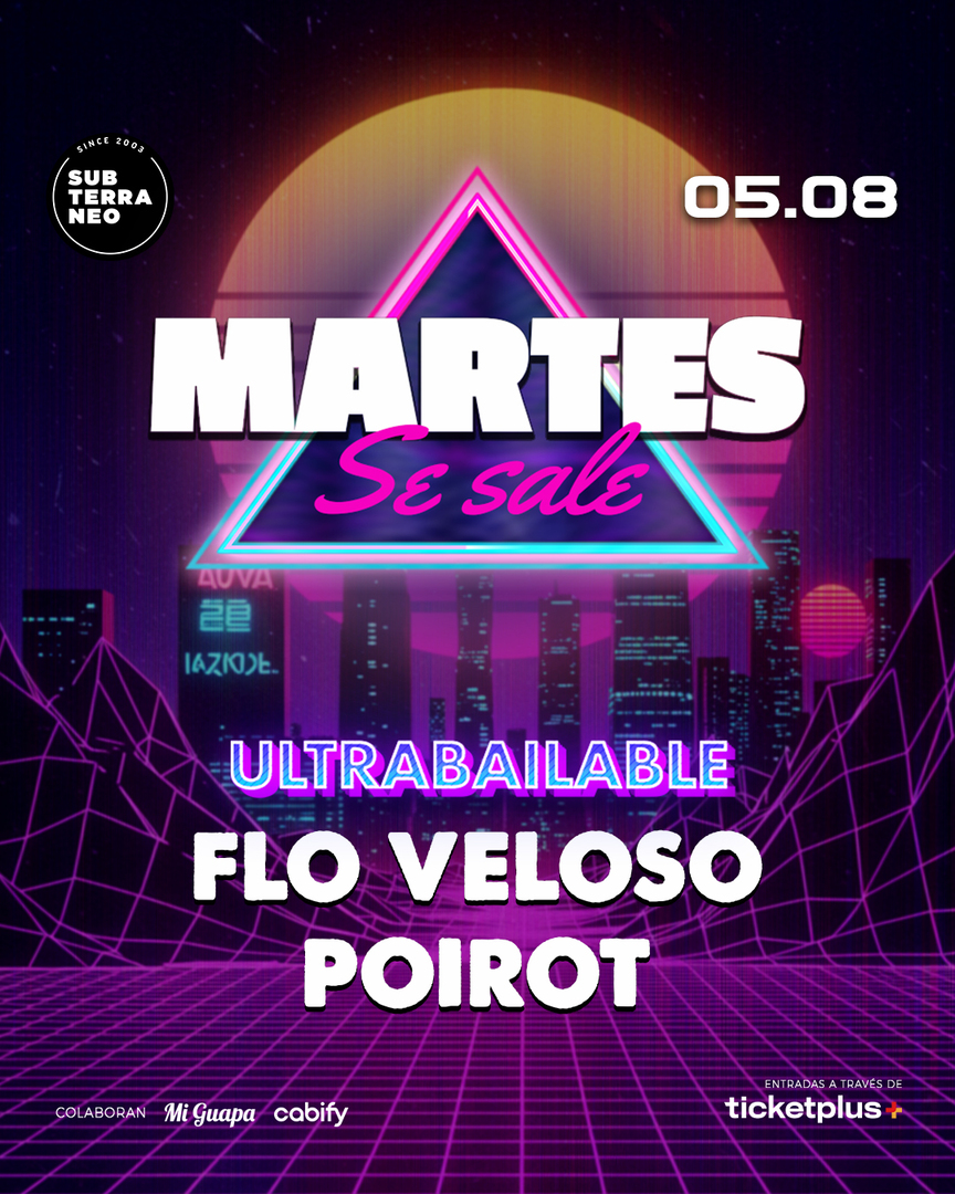 MARTES SE SALE! ★ MARTES 05 AGOSTO ★ Club Subterráneo (+21)