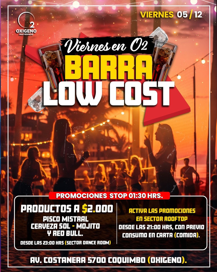 VIERNES 05 DICIEMBRE 🌸 BARRA LOW COST🍹🥃🥂‼️ + Y PIZZA 🍕 DE REGALO EN ROOFTOP‼️ INGRESO CON QR STOP 01 AM⚠️NOS RESERVAMOS EL DERECHO DE ADMISIÓN⚠️ 🚹🚺+18 AÑOS.