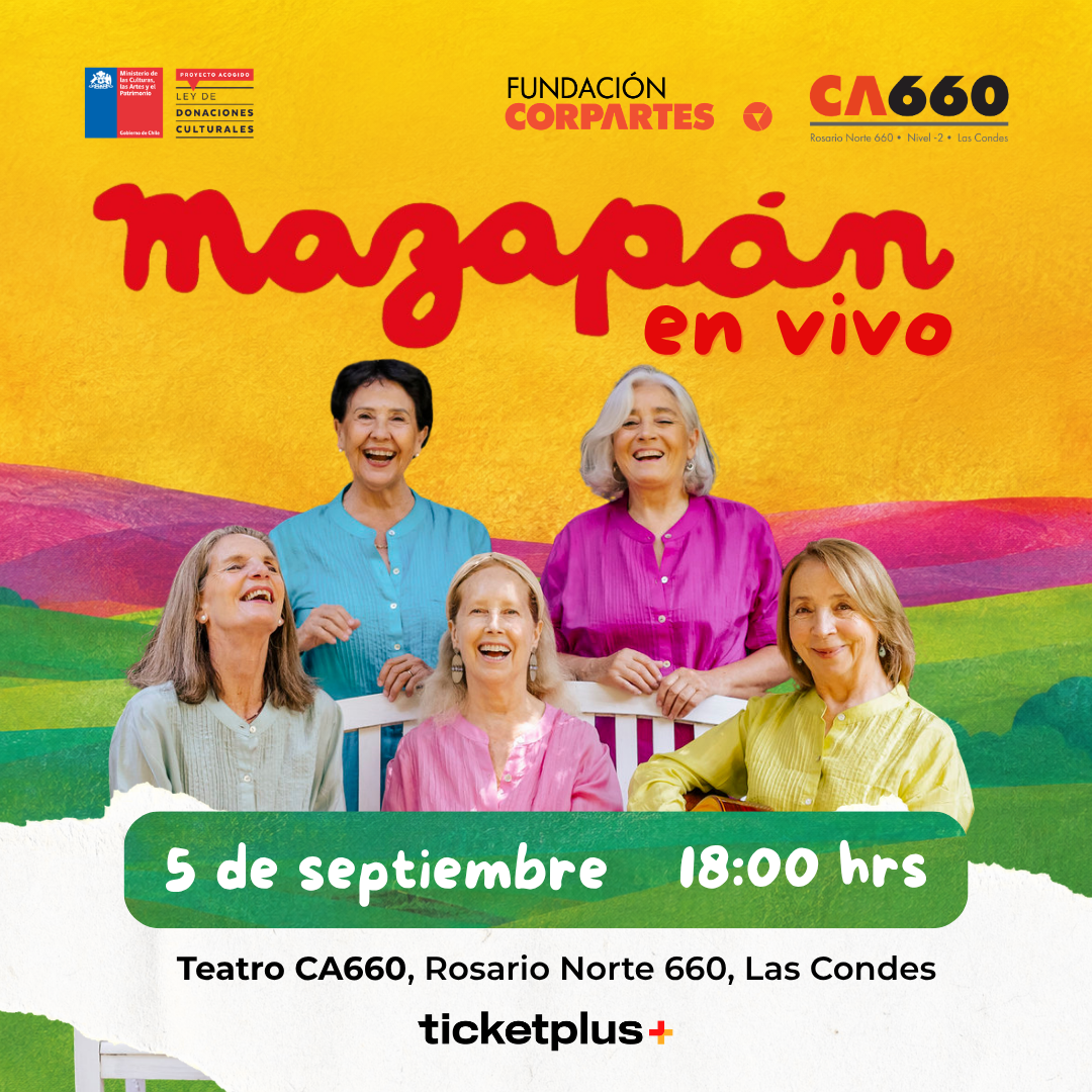 Mazapán en vivo · Teatro CA660 · 5 septiembre 2026