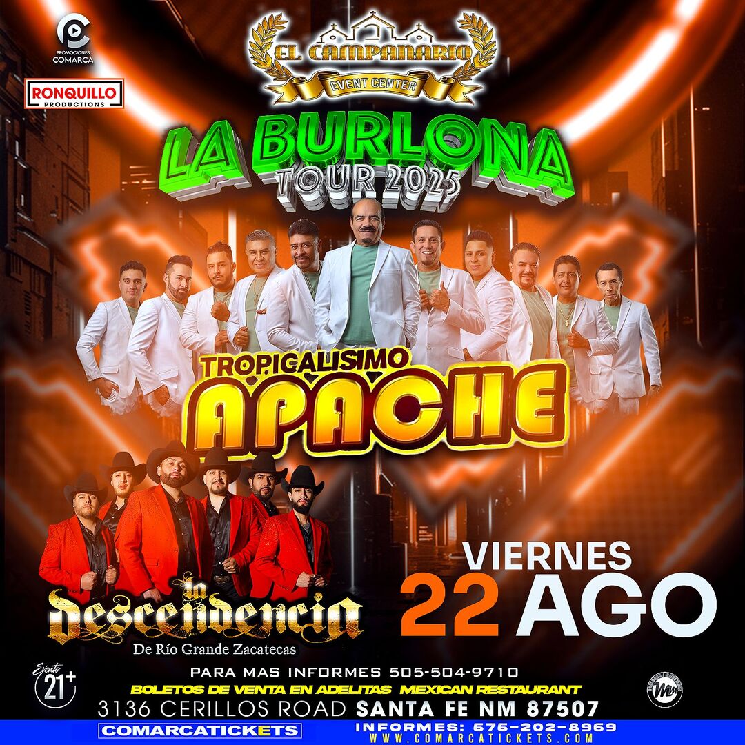 Tropicalisimo Apache-La Desendencia de Rio Grande-La Burlona Tour-El Campanario