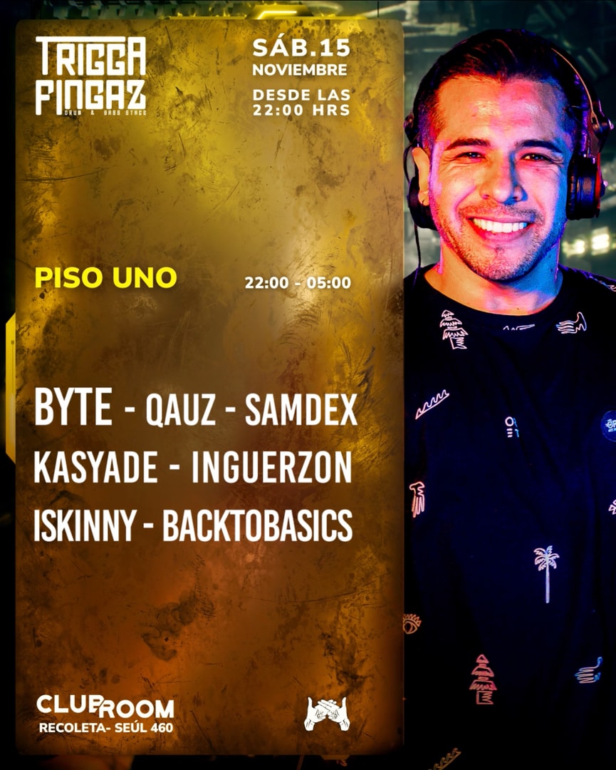 Clubroom Presenta Drum & Bass - Trigga Fingaz @ Sábado 15 Noviembre