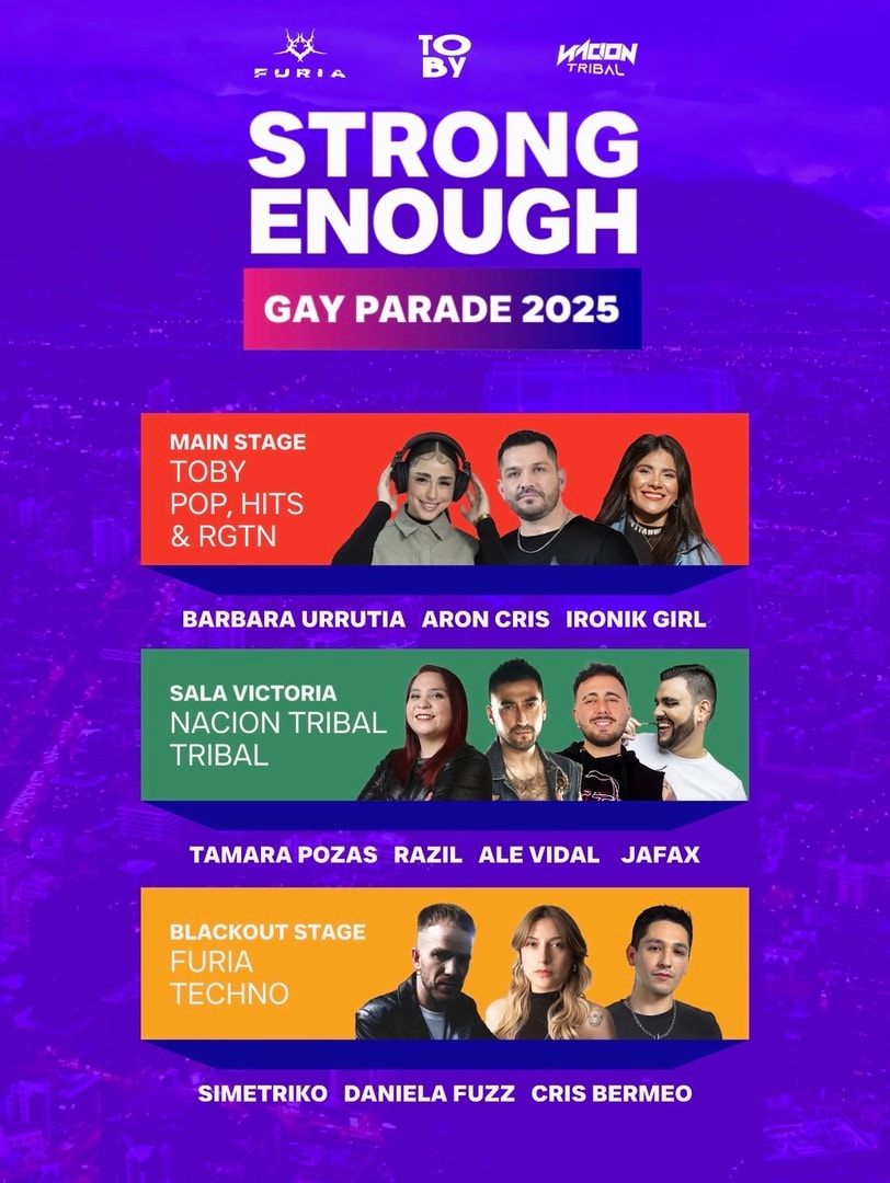 STRONG ENOUGH - GAY PARADE - 8 DE NOVIEMBRE - 22:00 - SPOT FREEDOM