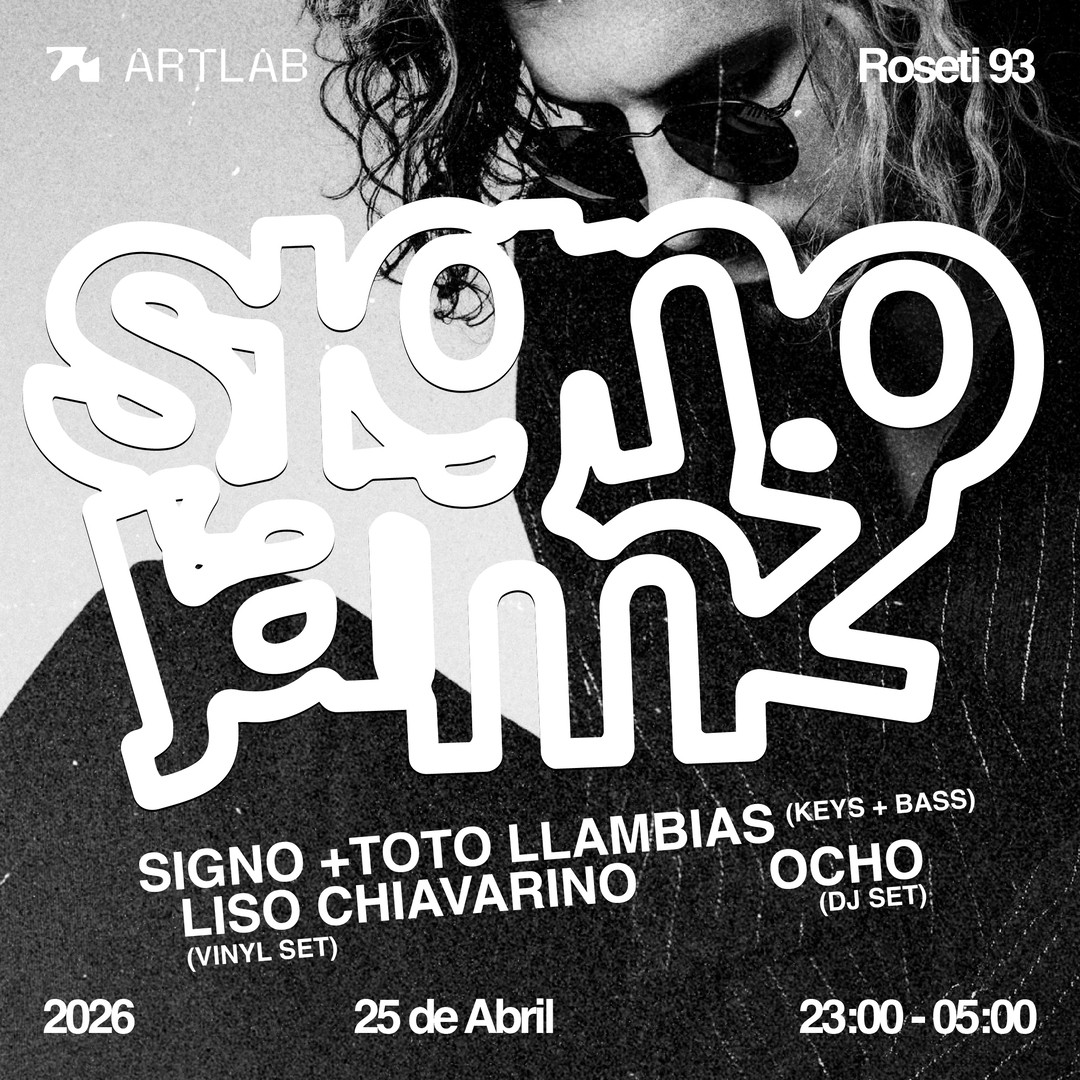 Signo Jamz presenta: Signo + Toto Llambias (Keys + Bass); Liso Chiavarino (Vinyl set) + Ocho (Dj Set)