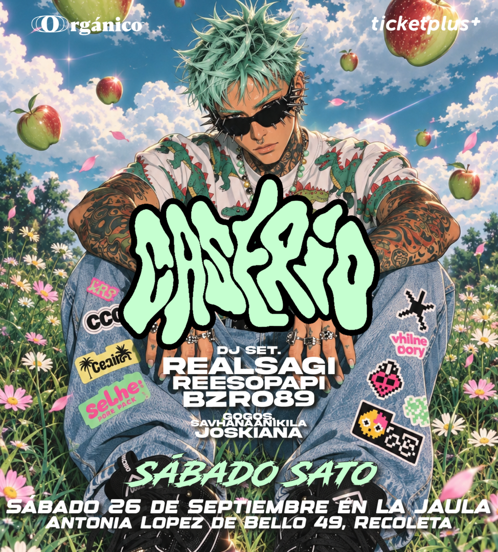 Sábado Sato 😈 en Caserío Fiesta éste Sábado 26 de Septiembre en La Jaula