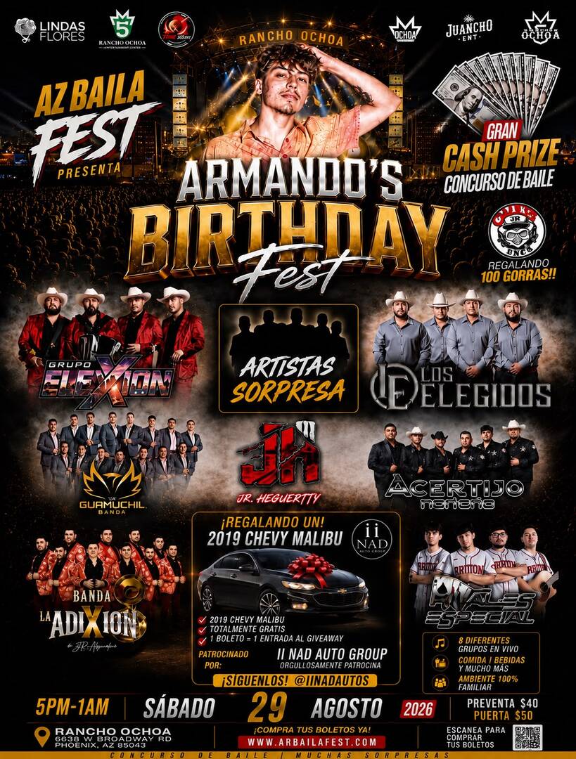 AZ Baila Fest-Armando Rubio Birthday Bash