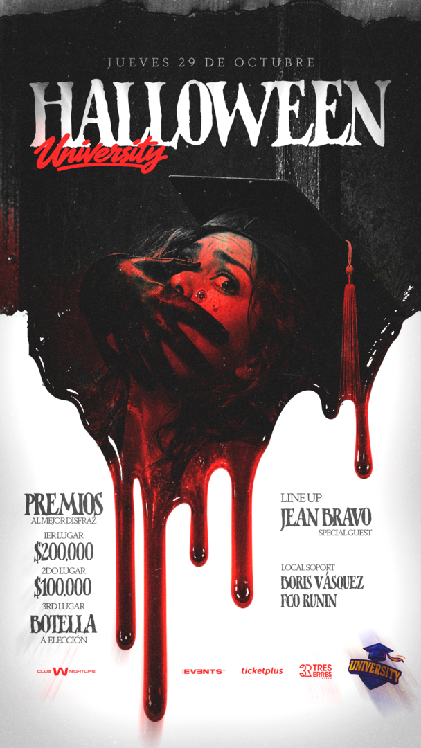 JUEVES 29 OCTUBRE / HALLOWEEN UNIVERSITY🎓🥳
