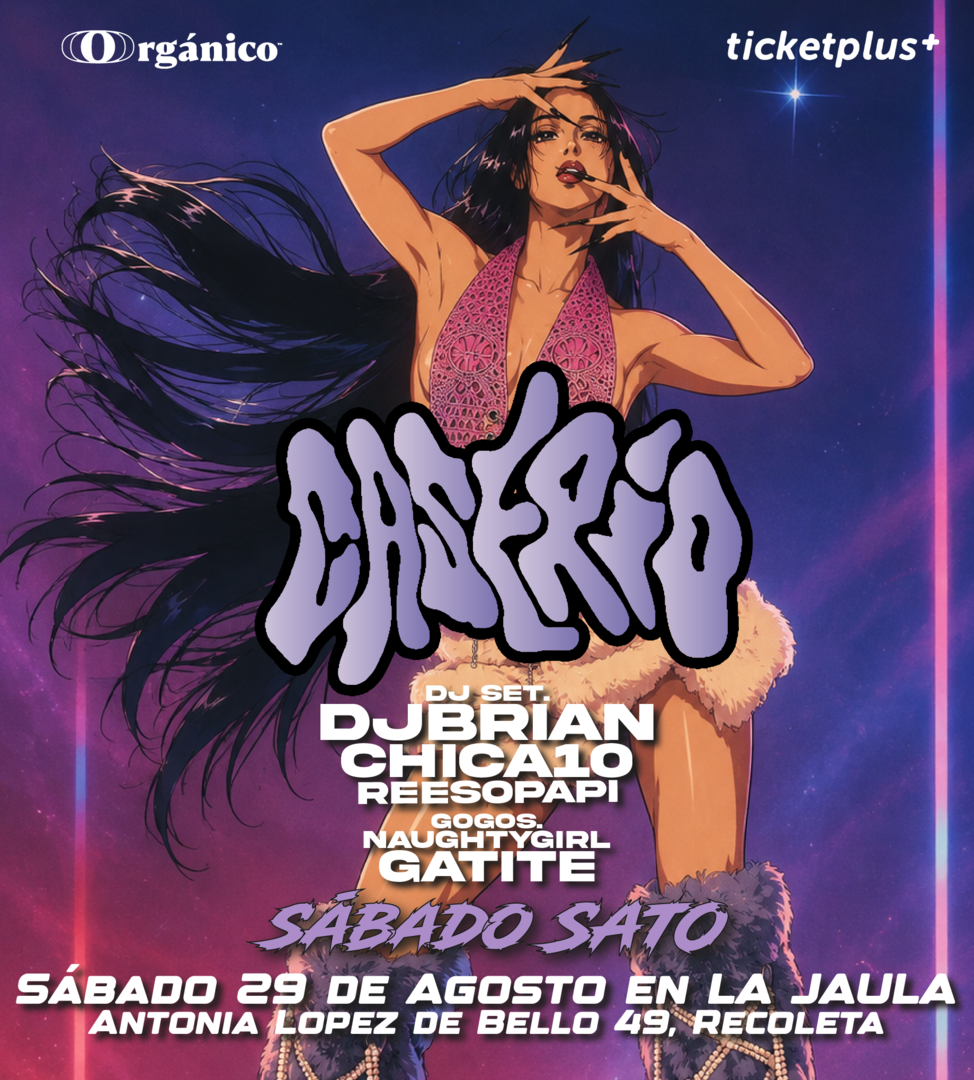 Sábado Sato 😈 en Caserío Fiesta Sábado 29 de Agosto en La Jaula