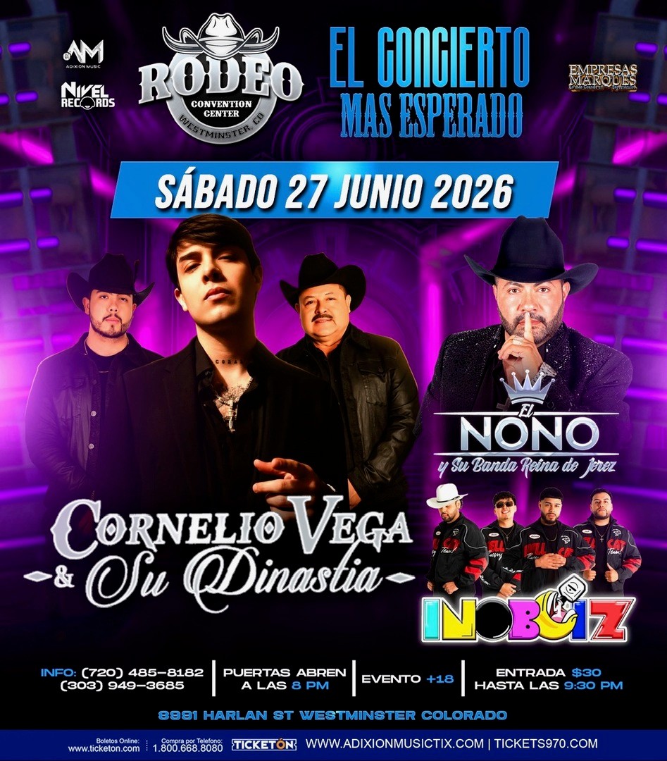 Cornelio Vega y su Dinastia-El Nono y su Banda Reina de Jerez-Inoboiz-Rodeo Convention