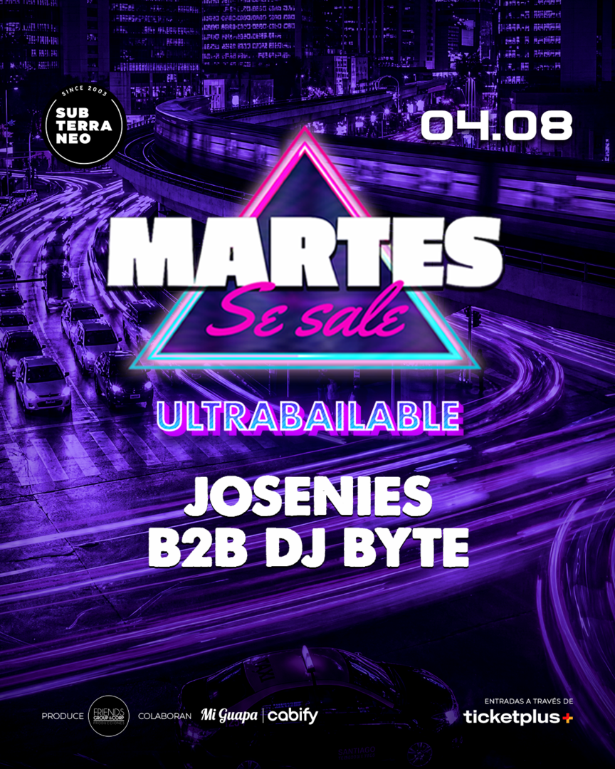 MARTES SE SALE! ★ MARTES 04 AGOSTO ★ Club Subterráneo (+21)