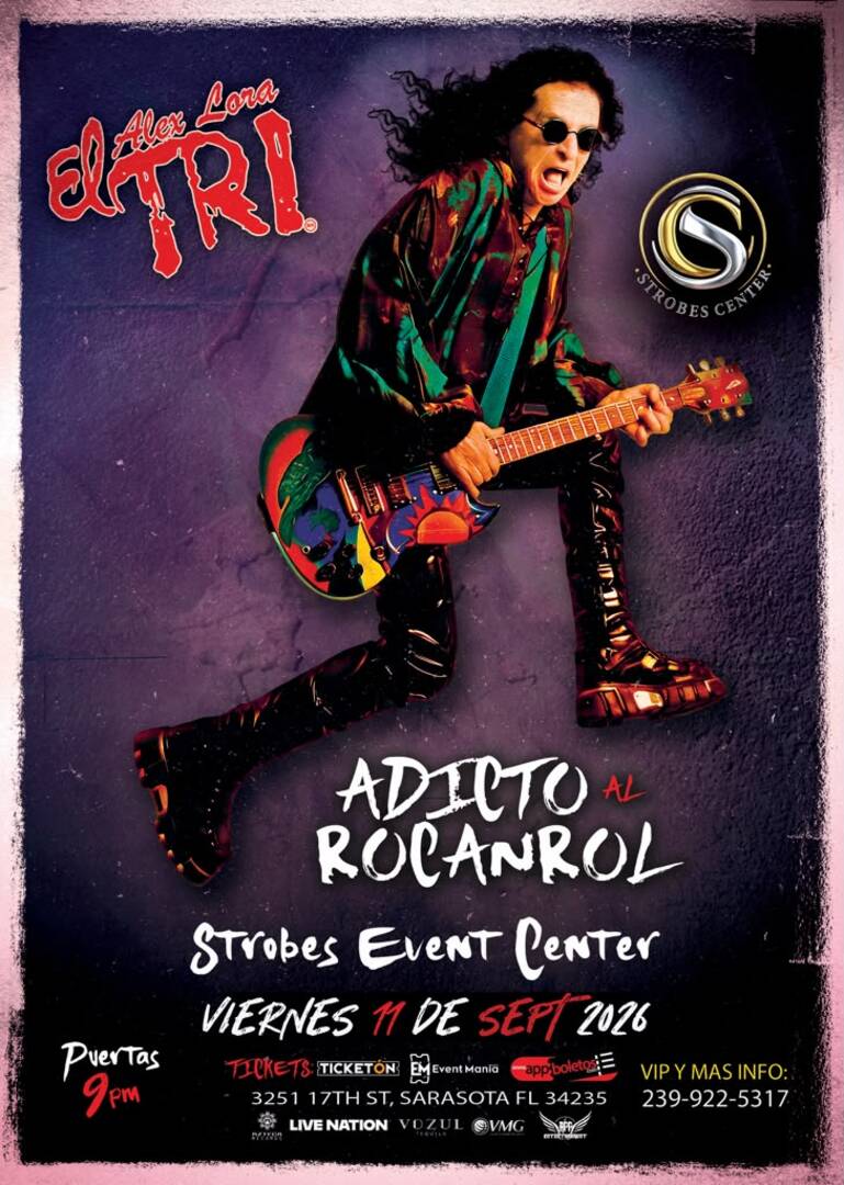 Alex Lora El TRI-Adicto al Rocanrol-Strobes Event Center
