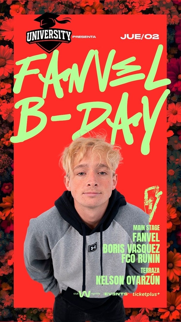 Jueves University x TheEvents / Fanvel BDay Jueves 02 Octubre 