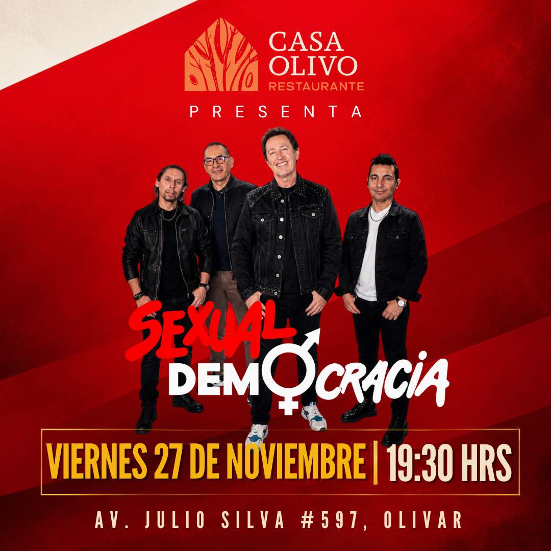 Sexual Democracia en vivo en Casa Olivo Restaurante