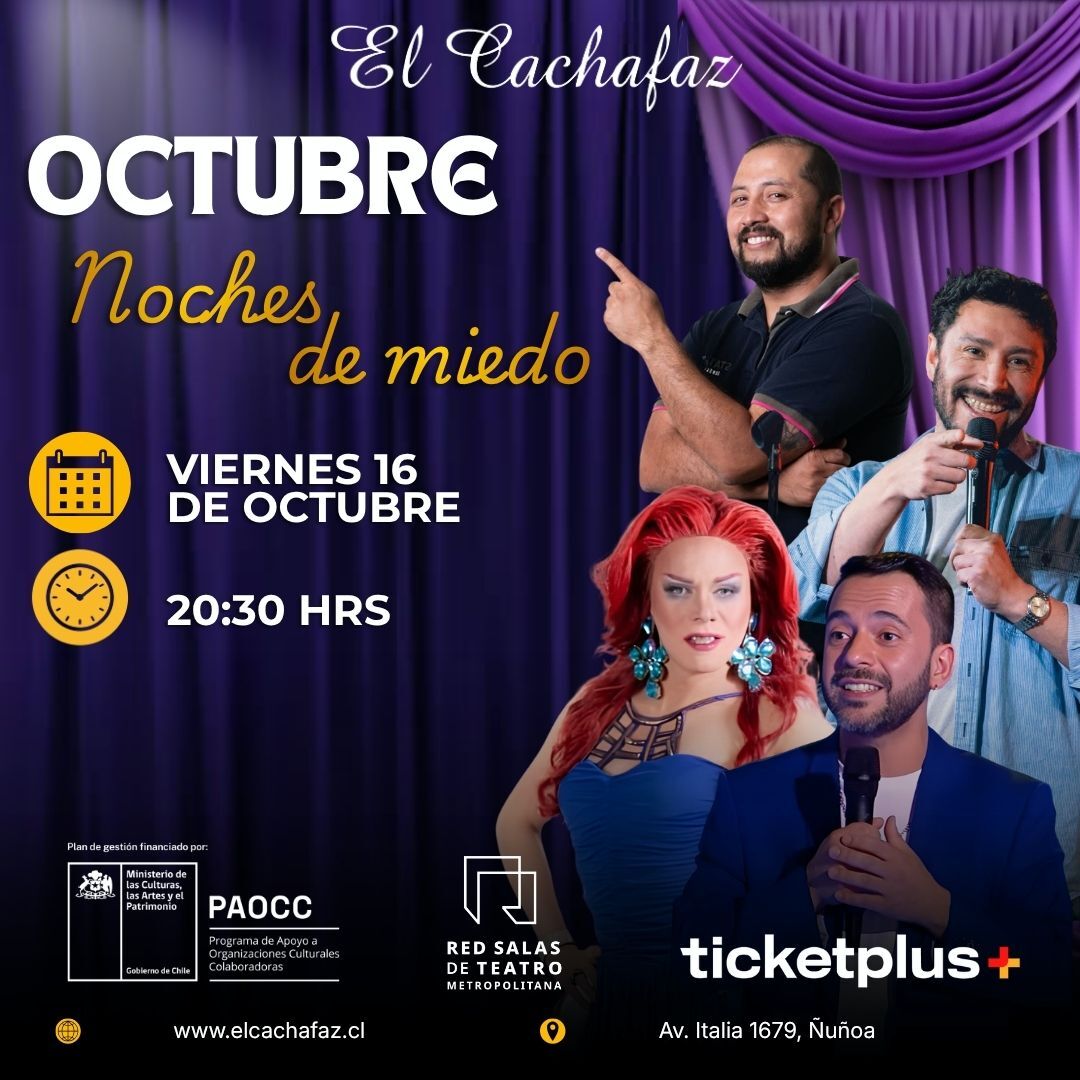 Show de Stand up-Noches de miedo - Sabado 16 Octubre 20:30hrs